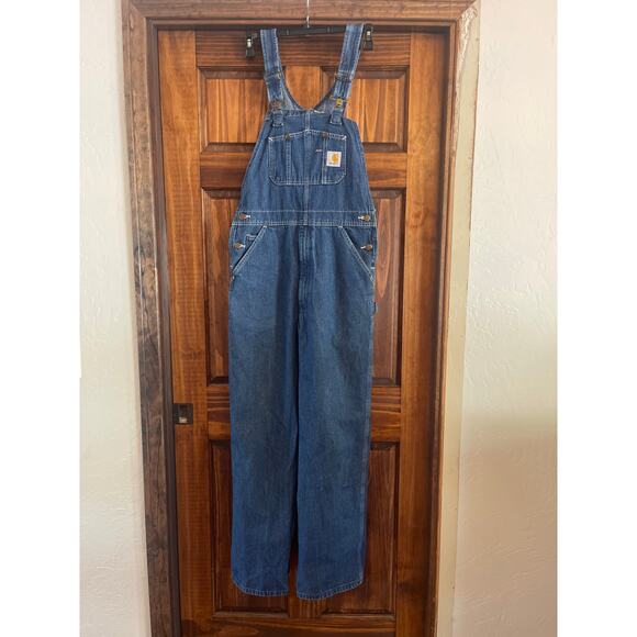 Carhartt denim overalls size 32 x 32 - Picture 1 of 7